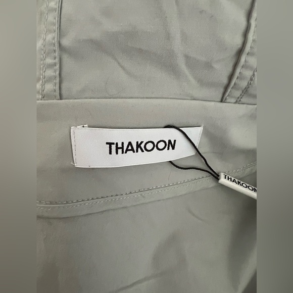 Thakoon Jacket, Pale Gray color Size Medium NWT TECHNICAL WINDBREAKER - Picture 9 of 10
